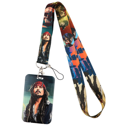 Space view ID holder with lanyard