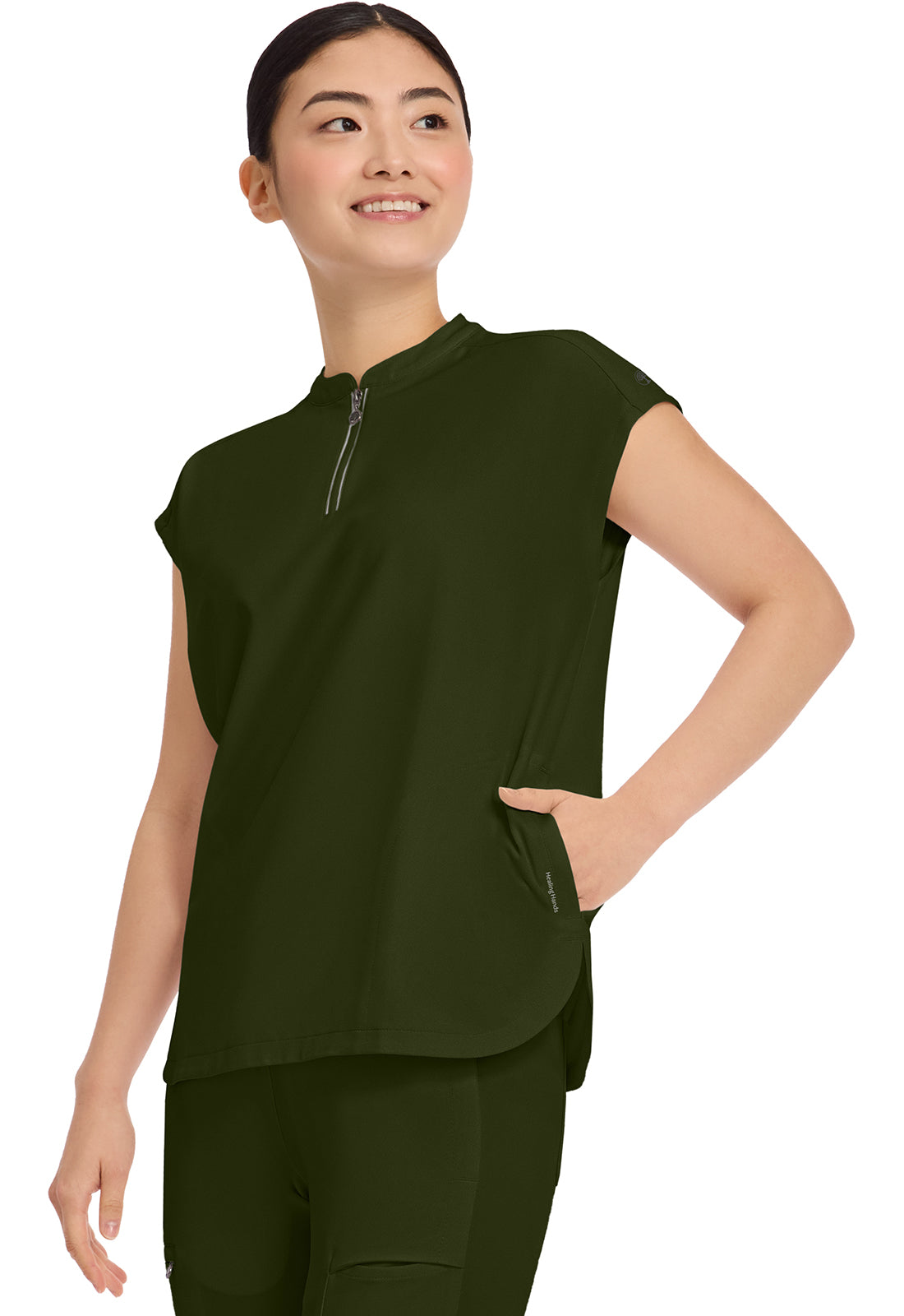 HH360 Sandy Zip Mandarin Collar Top and Nisha Pant 2286 / 9152