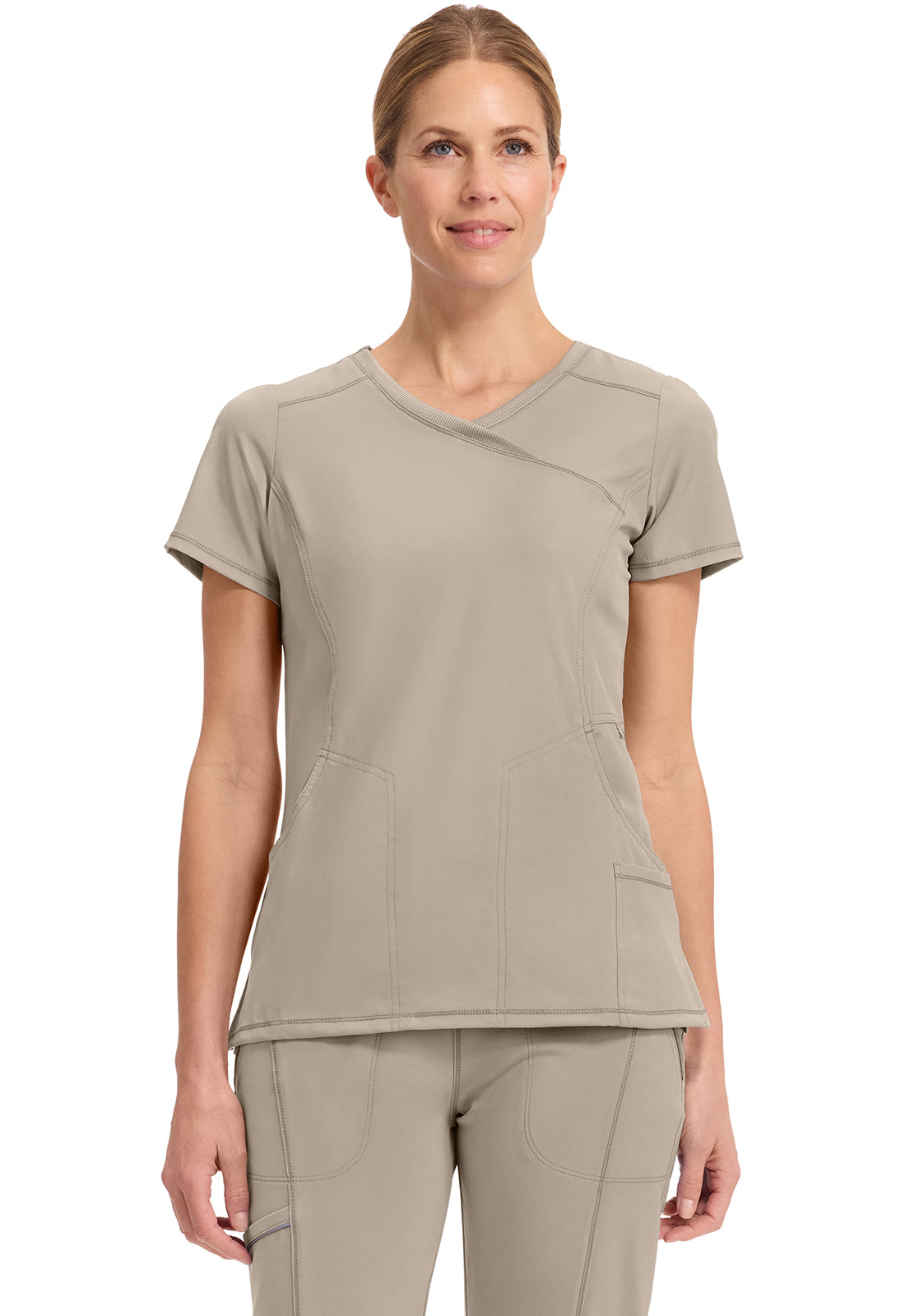 Infinity Women’s Mock Wrap Top and Pant Set 2625A/ 1123A