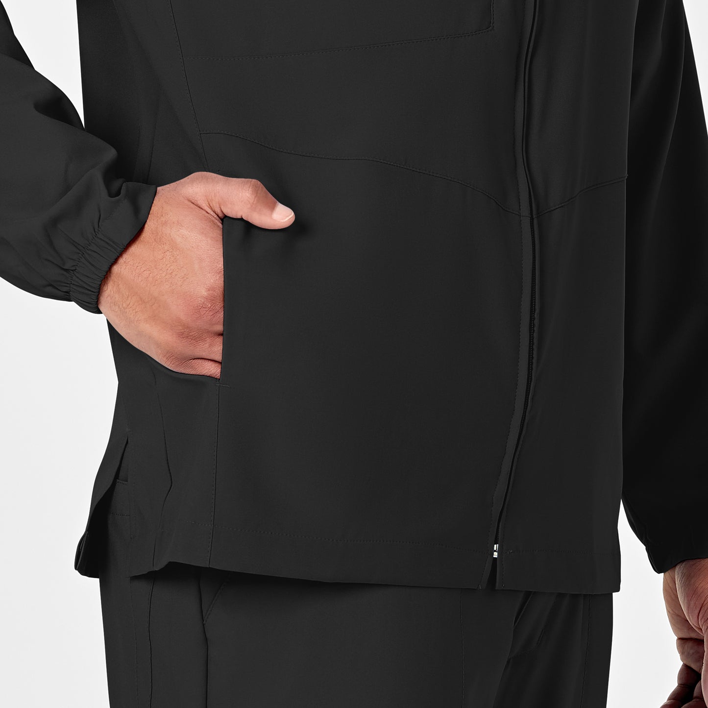 W123 Men's Scrub Jacket - 8355