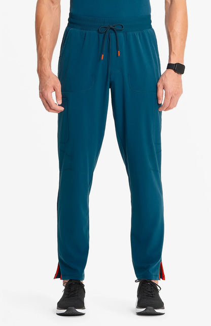 Infinity Men’s Partial Zip V-Neck Top and Pant Set IN702A/ IN200A