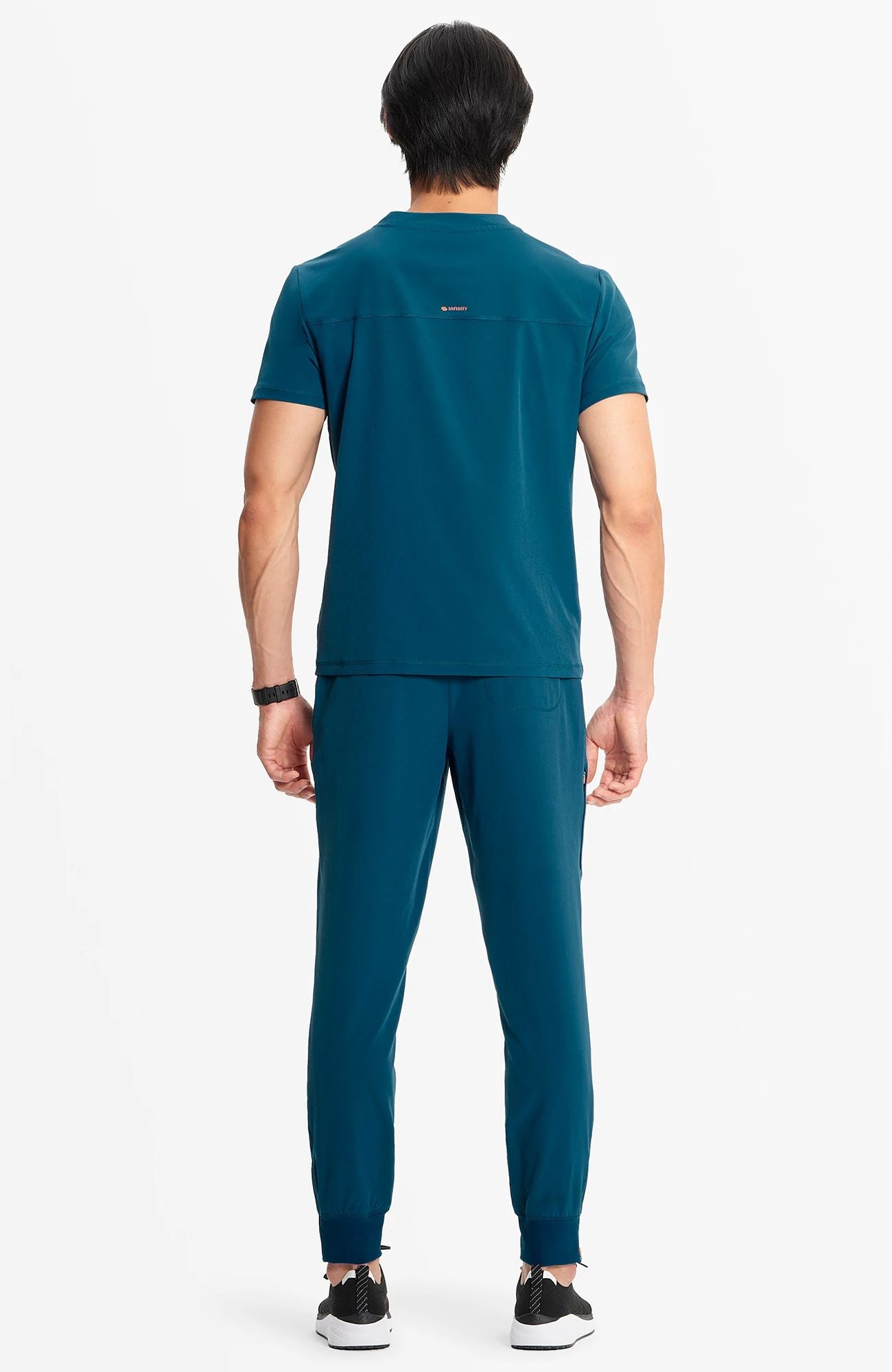 Infinity Men’s Partial Zip V-Neck Top and Pant Set IN702A/ IN200A