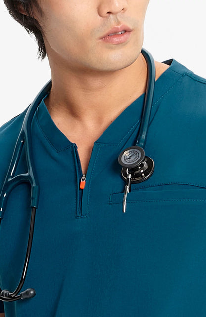 Infinity Men’s Partial Zip V-Neck Top and Pant Set IN702A/ IN200A