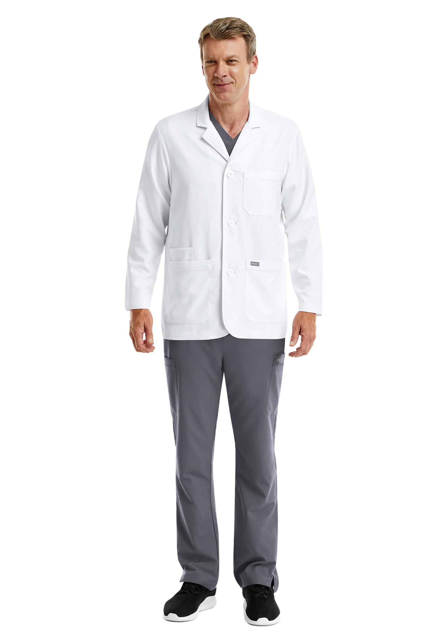 MOMENTUM Men's 30" Consultation Lab Coat - 5873