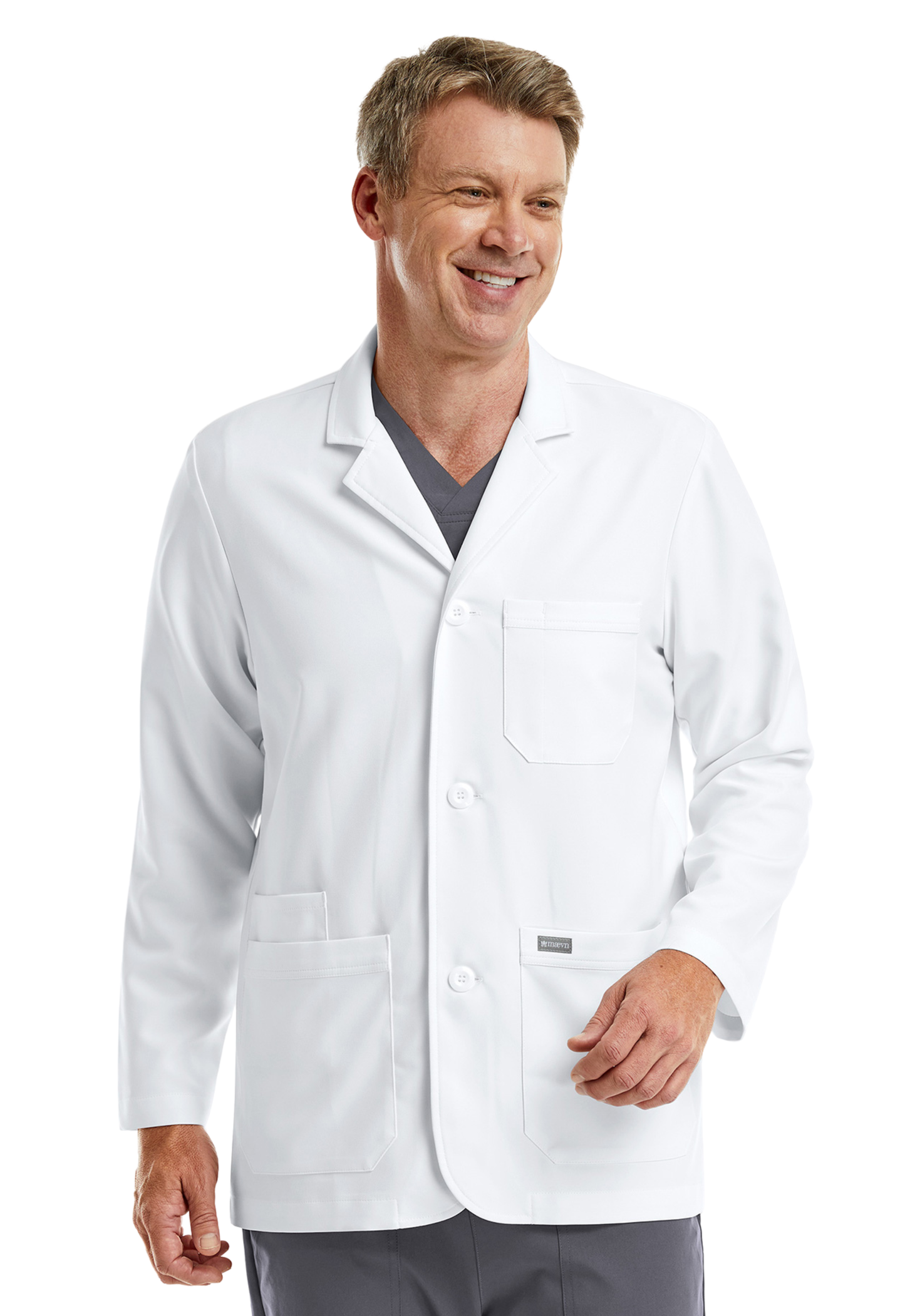 MOMENTUM Men's 30" Consultation Lab Coat - 5873