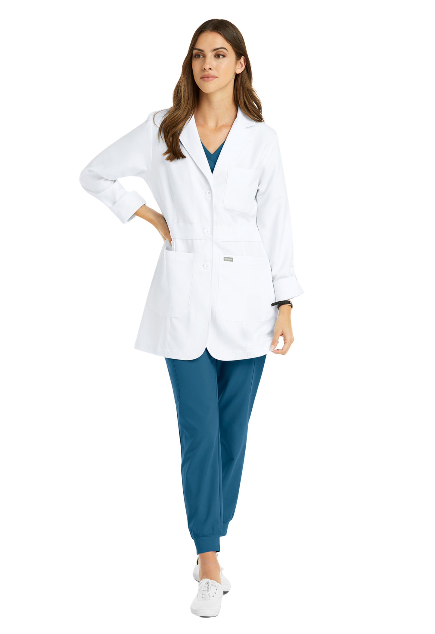 MOMENTUM Mid- Length 32" Lab Coat- 5072