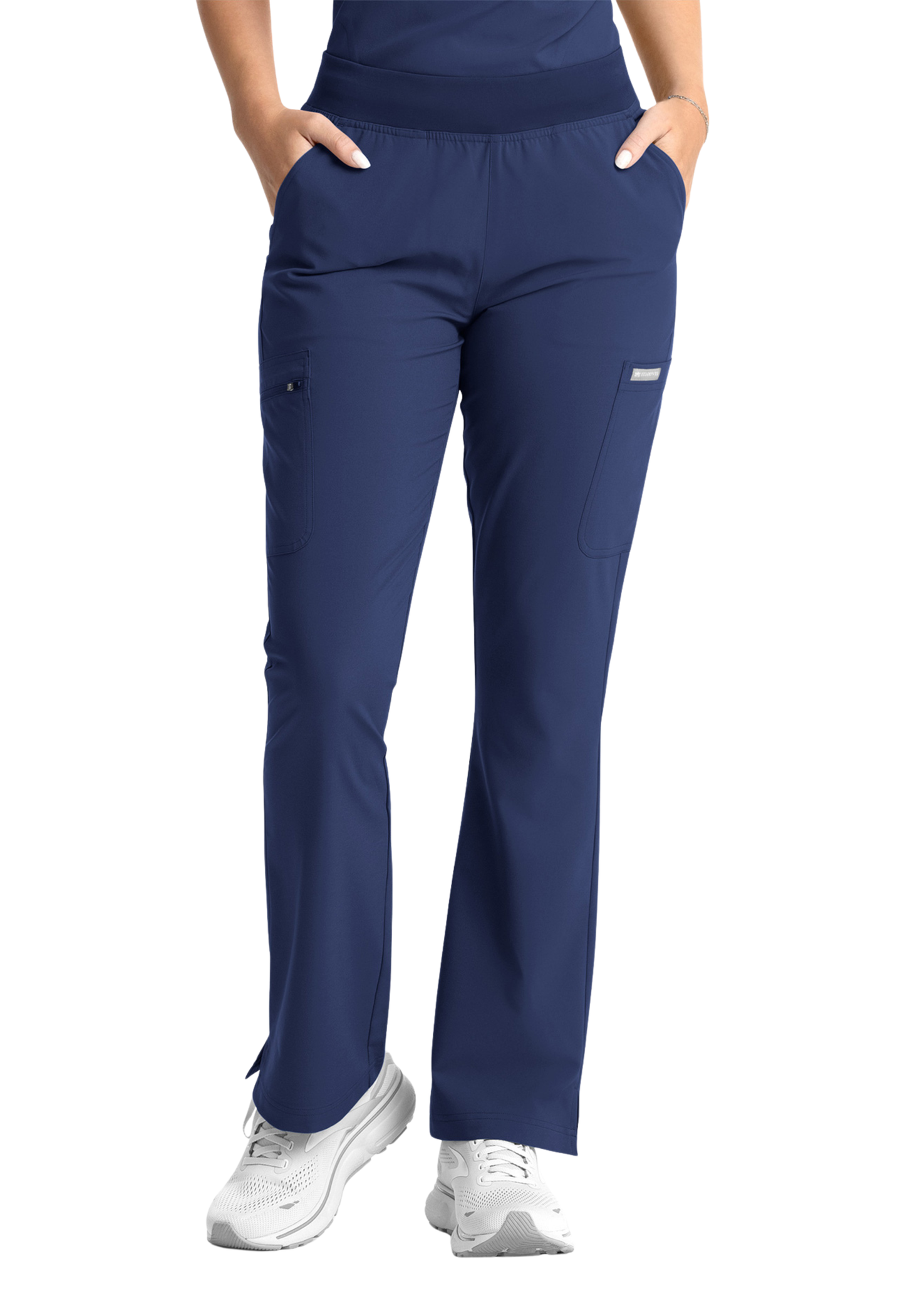 Momentum V- Neck Top with Flare Leg Pants Style 5001/5093