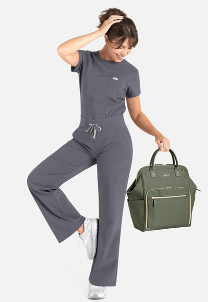 Momentum Round Neck Top with Wide Leg Pants Style 5005/ 5094