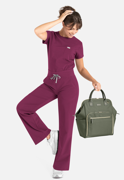 Momentum Round Neck Top with Wide Leg Pants Style 5005/ 5094