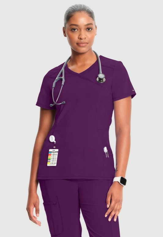 Infinity Women’s Mock Wrap Top and Pant Set 2625A/ 1123A