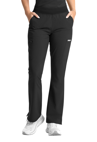 Momentum V- Neck Top with Flare Leg Pants Style 5001/5093