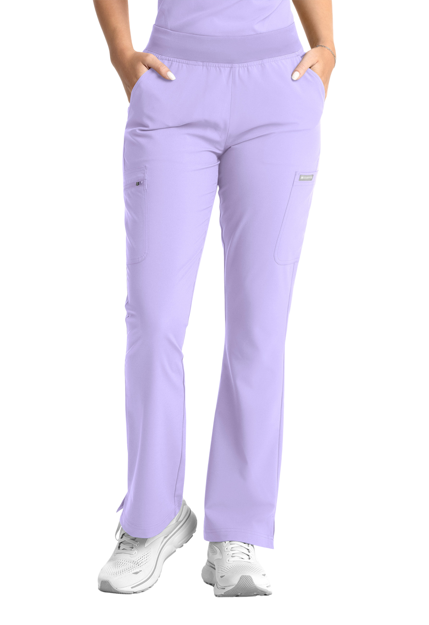 Momentum V- Neck Top with Flare Leg Pants Style 5001/5093