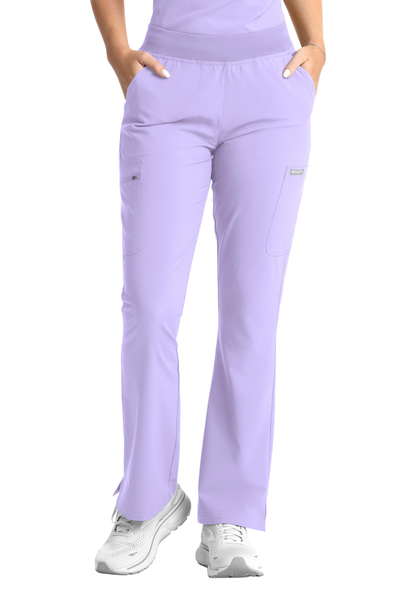 Momentum V- Neck Top with Flare Leg Pants Style 5001/5093