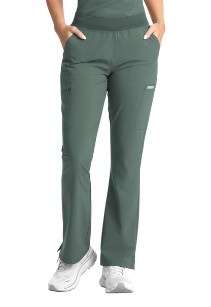 Momentum V- Neck Top with Flare Leg Pants Style 5001/5093